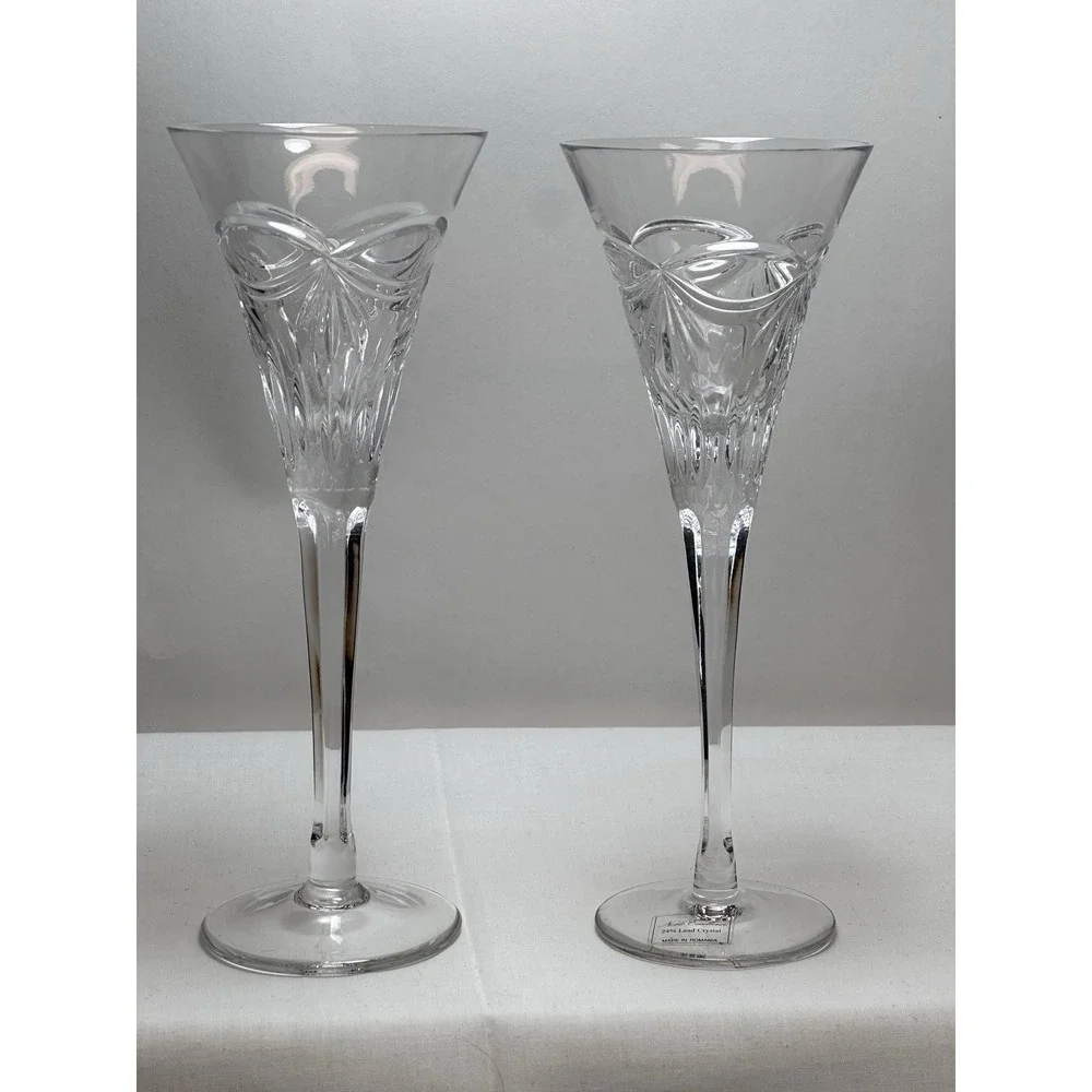 Noble Excellence 24% Lead Crystal Duchess‎ Champagne Flute 9 1/4